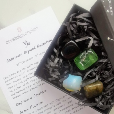 Capricorn Gemstone Crystal Set